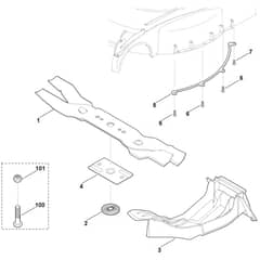 Viking Kit 655 - Mulching Kit - Parts Diagram