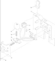 Hayter Kit Hawk 36cm Roller 60V Push - 543A (321000001 - 321999999) - Battery Interface Assembly No. 134-4105