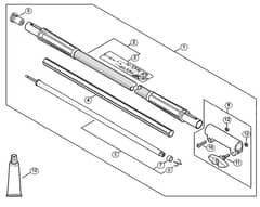Genuine Stihl KM100 R / S - Carbon Drive tube extension 1 m HT-KM, HL-KM