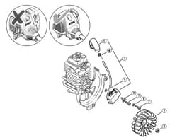 Genuine Stihl KM110 R / D - Ignition system