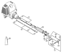 Genuine Stihl KM110 R / M - Drive tube assembly