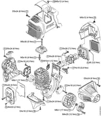 Genuine Stihl KM111 R / O - Tightening torques