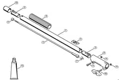Genuine Stihl KM130 R / N - Drive tube extension 0.5 m HL-KM 0°, HL-KM 135°, HT-KM, SP-KM