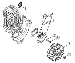 Genuine Stihl KM131 R / D - Ignition system