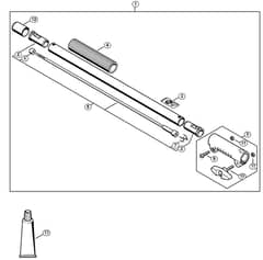 Genuine Stihl KM131 R / K - Drive tube extension 0.5 m HL-KM 0°, HL-KM 135°, HT-KM, SP-KM