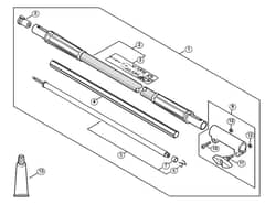 Genuine Stihl KM131 R / M - Carbon Drive tube extension 1 m HT-KM, HL-KM