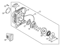 Genuine Stihl KM55 C-E / E - Rewind starter ErgoStart/Easy2Start KM 55 C-E