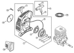 Genuine Stihl KM55 / C - Rewind starter KM 55