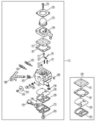 Genuine Stihl KM55 R / P - Carburetor C1Q-S265