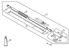 Genuine Stihl KM55 RC-E / Y - Drive tube extension 1 m HT-KM