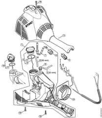 Genuine Stihl KM56 RC-E / F - Engine housing (Bike handle) KM 56 C