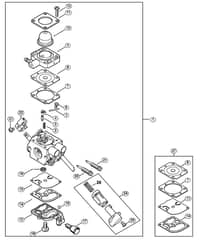 Genuine Stihl KM56 RC-E / J - Carburetor C1M-S267