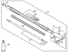 Genuine Stihl KM56 RC-E / Q - Carbon Drive tube extension 1 m HT-KM, HL-KM