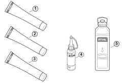 Genuine Stihl KM56 RC-E / T - Miscellaneous lubricants and greases