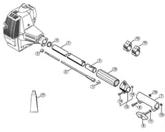 Genuine Stihl KM85 / Q - Drive tube assembly
