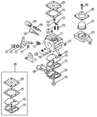 Genuine Stihl KM85 R / H - Carburetor 4137/23 BR