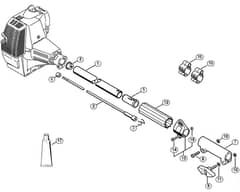 Genuine Stihl KM85 R / Q - Drive tube assembly