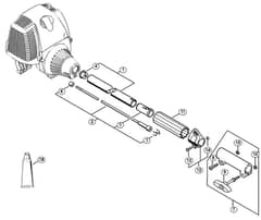 Genuine Stihl KM90 R / M - Drive tube assembly KM 90 R