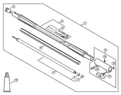 Genuine Stihl KM94 RC-E / J - Carbon Drive tube extension 1 m HT-KM, HL-KM