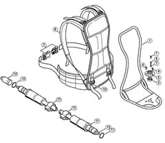 Genuine Stihl KR85 / J - Support frame, Flexible shaft