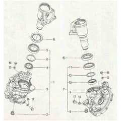 Countax Kxh7N Kxh10N - From 01-01-2005 - 11 Front Gear Box Assy