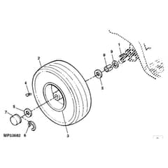 John Deere L105 - PC9305 - Rear Wheels - ST645982