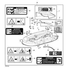 John Deere L105 - PC9305 - Deck Shell - ST645991