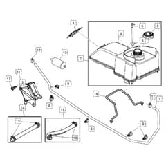 John Deere L108 - PC9488 - Fuel Tank - ST648370