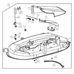 John Deere L108 - PC9488 - Deck Shell - ST648406