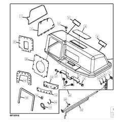 John Deere L110 - PC9289 - Hopper Cover - ST648156