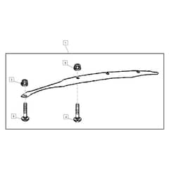 John Deere L111 - PC9458 - Baffle Kit - ST737875
