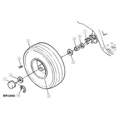 John Deere L118 - PC9358 - Rear Wheels - ST648128