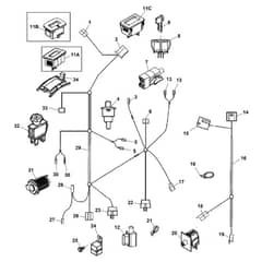 John Deere L120 - PC9290 - Wiring Harness ( - 012938) - ST650214