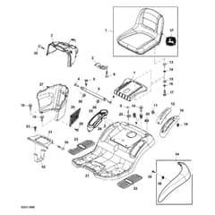 John Deere L120 - PC9290 - Seat - ST650234