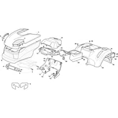 L135STM - 2022 - 2T0510473/SBR - Castel Garden Ride On Mower Body Diagram