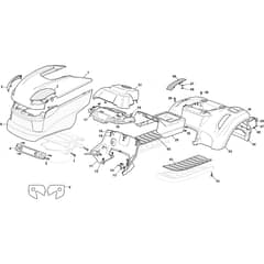 L 135BH - 2012-2020 - 2T0620273/SBR - Castel Garden Ride On Mower Body Diagram