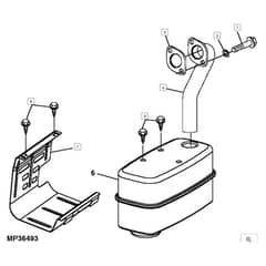 John Deere LA105 - PC9740 - Muffler - ST244905