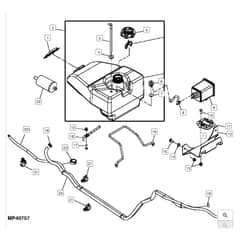 John Deere LA115 - PC9741 - Fuel Tank - ST163879