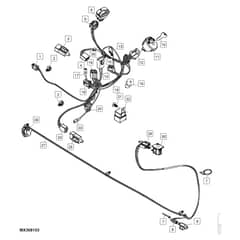 John Deere LA115 - PC9741 - Wiring Harness - ST163885