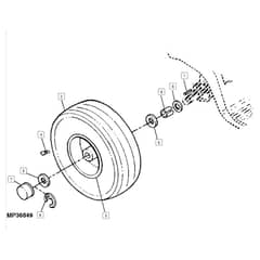 John Deere LA115 - PC9741 - Rear Wheels - ST164081