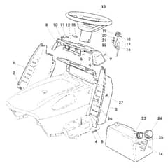John Deere Lawn - PC4520 - Instrument Panel - ST132894