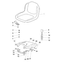 John Deere Lawn - PC4520 - Seat - ST132896