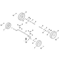 Viking LE240.0 - Chassis, Height Adjustment - Parts Diagram