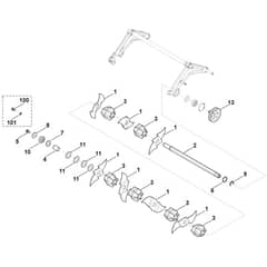 Viking LB540.1 - Scarifying Unit - Parts Diagram