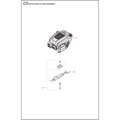 Husqvarna LB 144 - 970722101 - Blade Motor And Cutting Equipment