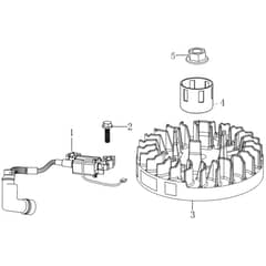 Cobra LC1P65FE-2 B - WT60SP Engine Jan 2022 Flywheel Diagram