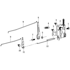 Cobra LC1P92F-1 - Loncin Tractor Engine May 2023 Governor Diagram