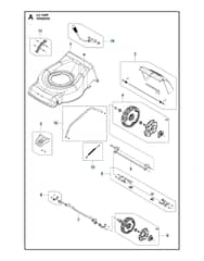 Husqvarna LC 140P - Chassis