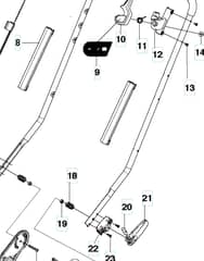 Husqvarna LC 353VI CLASSIC - Handle