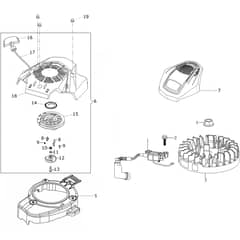 LH 48 PK -  - Efco Rotary Mower Ignition system Diagram